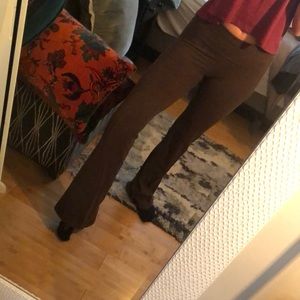 Brown yoga pants